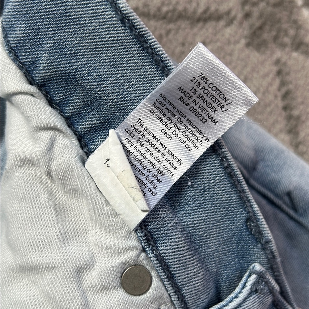 PacSun Stacked Skinny Blue Distressed Men's Jeans - Picture 5 of 8